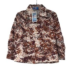 NWT Rebecca button down multi color blouse size 4